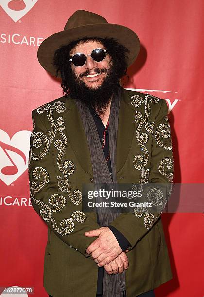 Musician Don Was attends the 25th anniversary MusiCares 2015 Person Of The Year Gala honoring Bob Dylan at the Los Angeles Convention Center on...