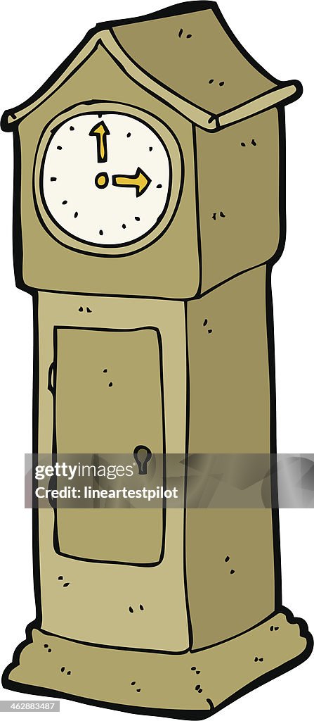 Cartoon Grandfather Clock High-Res Vector Graphic - Getty Images