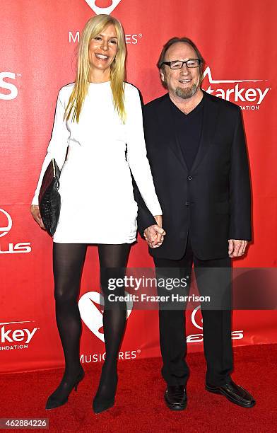 Singer Stephen Stills and Kristen Stills attend the 25th anniversary MusiCares 2015 Person Of The Year Gala honoring Bob Dylan at the Los Angeles...