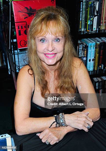 Actress Linnea Quigley at the Second Annual David DeCoteau's Day Of The Scream Queens held at Dark Delicacies Bookstore on January 25, 2015 in...