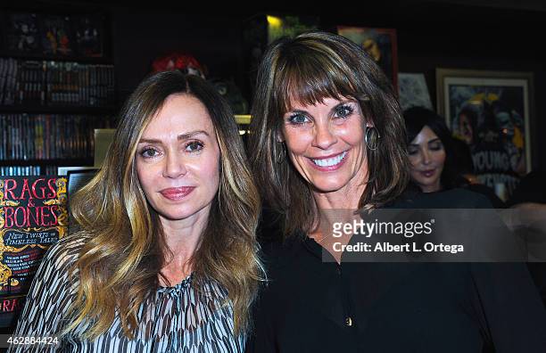 Actors Vanessa Angel and Alexandra Paul at the Second Annual David DeCoteau's Day Of The Scream Queens held at Dark Delicacies Bookstore on January...