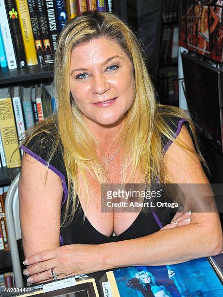 Actress Ginger Lynn Allen at the Second Annual David DeCoteau's Day Of The Scream Queens held at Dark Delicacies Bookstore on January 25, 2015 in...