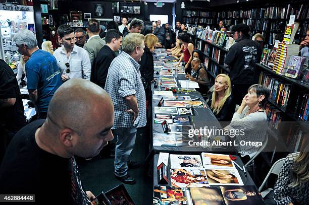 Atmosphere at the Second Annual David DeCoteau's Day Of The Scream Queens held at Dark Delicacies Bookstore on January 25, 2015 in Burbank,...