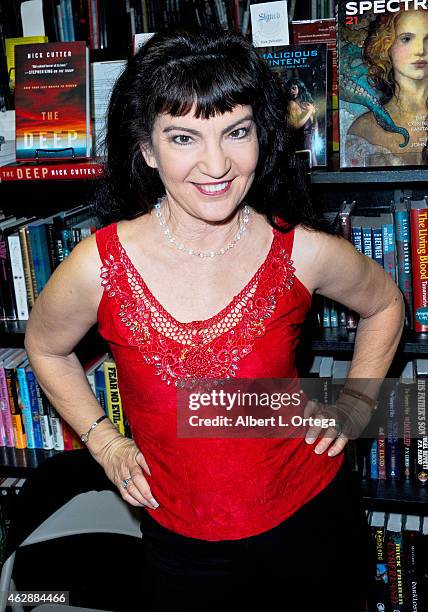 Actress Brinke Stevens at the Second Annual David DeCoteau's Day Of The Scream Queens held at Dark Delicacies Bookstore on January 25, 2015 in...