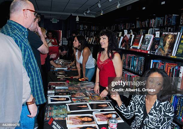 Atmosphere at the Second Annual David DeCoteau's Day Of The Scream Queens held at Dark Delicacies Bookstore on January 25, 2015 in Burbank,...