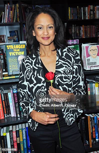 Actress Anne Marie Johnson at the Second Annual David DeCoteau's Day Of The Scream Queens held at Dark Delicacies Bookstore on January 25, 2015 in...
