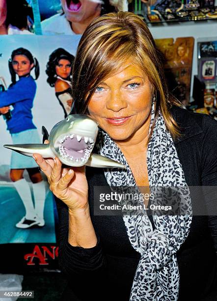 Actress Donna Wilkes at the Second Annual David DeCoteau's Day Of The Scream Queens held at Dark Delicacies Bookstore on January 25, 2015 in Burbank,...