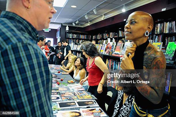 Atmosphere at the Second Annual David DeCoteau's Day Of The Scream Queens held at Dark Delicacies Bookstore on January 25, 2015 in Burbank,...