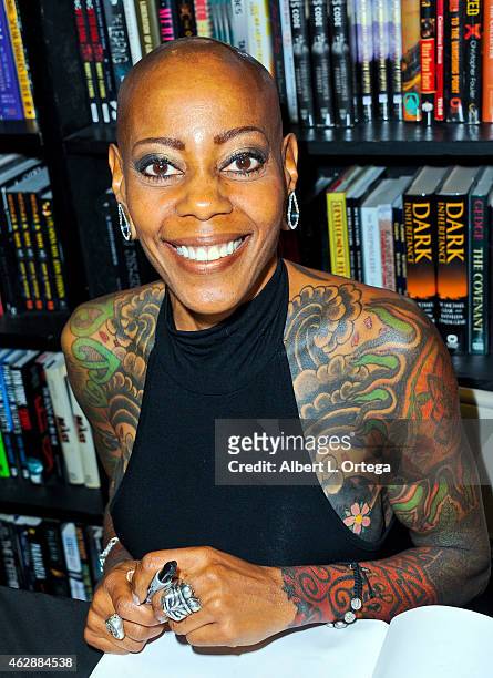Actress Debra Wilson at the Second Annual David DeCoteau's Day Of The Scream Queens held at Dark Delicacies Bookstore on January 25, 2015 in Burbank,...