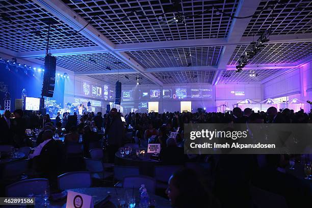 General view of the after party for the 46th NAACP Image Awards presented by TV One at Pasadena Civic Auditorium on February 6, 2015 in Pasadena,...