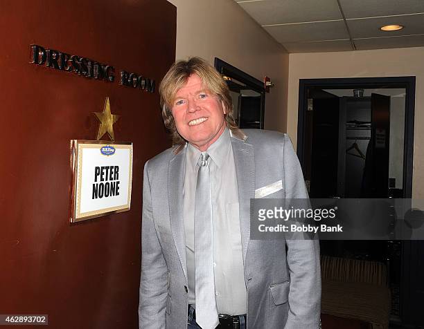Peter Noone of Herman's Hermits backstage at B.B. King Blues Club & Grill on February 6, 2015 in New York City.