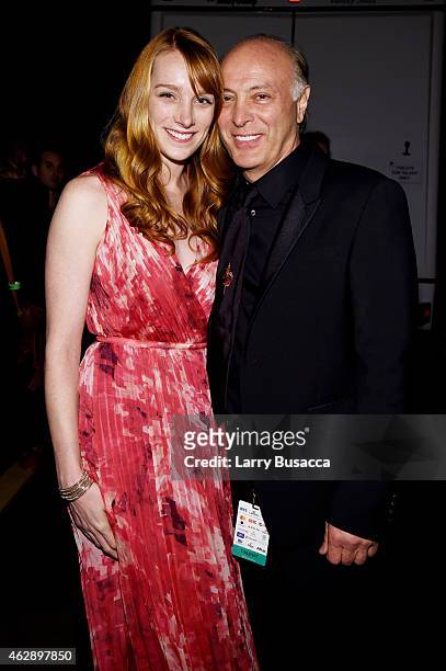 Hadley Spanier and Danny Bennett attend the 25th anniversary MusiCares 2015 Person Of The Year Gala honoring Bob Dylan at the Los Angeles Convention...