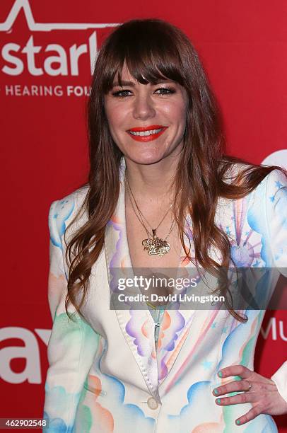 Singer Jenny Lewis attends the 2015 MusiCares Person of the Year Gala honoring Bob Dylan at the Los Angeles Convention Center on February 6, 2015 in...