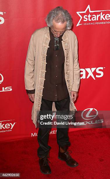 Drummer John Densmore attends the 2015 MusiCares Person of the Year Gala honoring Bob Dylan at the Los Angeles Convention Center on February 6, 2015...