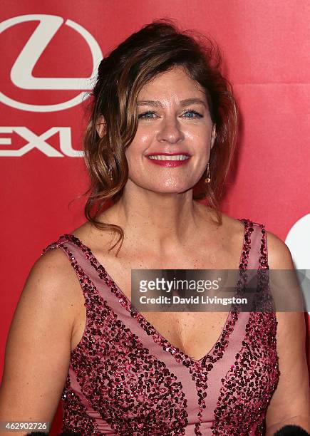 Singer Louise Goffin attends the 2015 MusiCares Person of the Year Gala honoring Bob Dylan at the Los Angeles Convention Center on February 6, 2015...