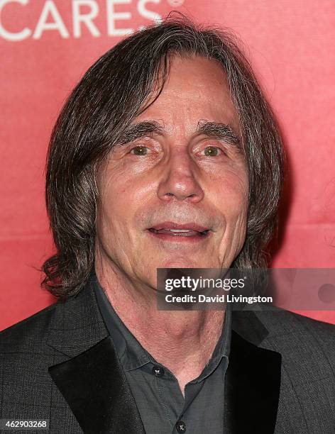 Musician Jackson Browne attends the 2015 MusiCares Person of the Year Gala honoring Bob Dylan at the Los Angeles Convention Center on February 6,...