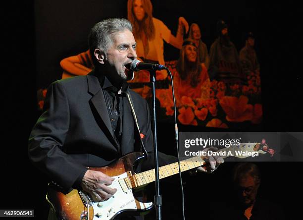 Johnny Rivers performs at the 50th Anniversary Celebration Of "When Rock And Blues Hit The Sunset Strip" at Saban Theatre on January 15, 2014 in...