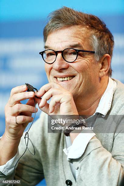 Director Benoit Jacquot attends the 'Diary of a Chambermaid' Journal d'une femme de chambre) press conference during the 65th Berlinale International...