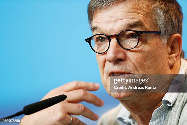 Director Benoit Jacquot attends the 'Diary of a Chambermaid' Journal d'une femme de chambre) press conference during the 65th Berlinale International...