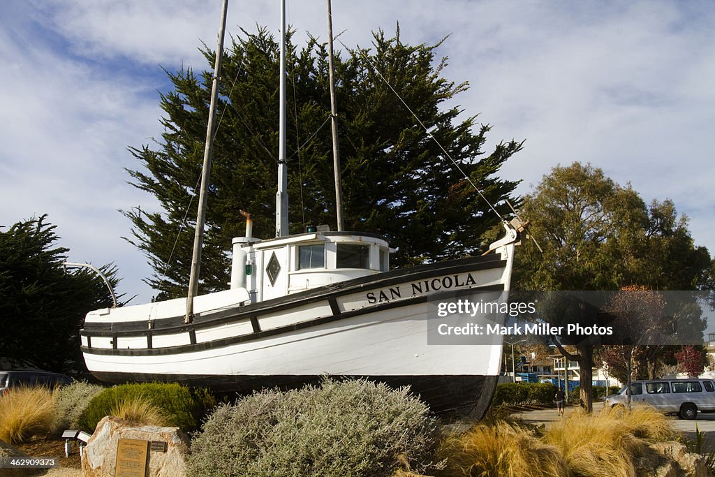 The San Nicola Wooden boat Monterey California USA