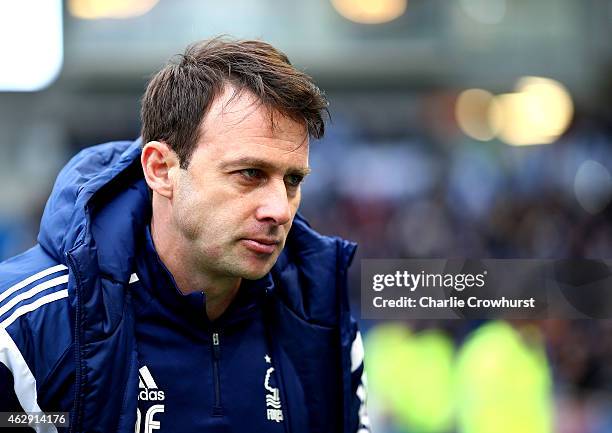 Nottingham Forest manager Dougie Freedman during the Sky Bet Championship match between Brighton & Hove Albion and Nottingham Forest at The Amex...