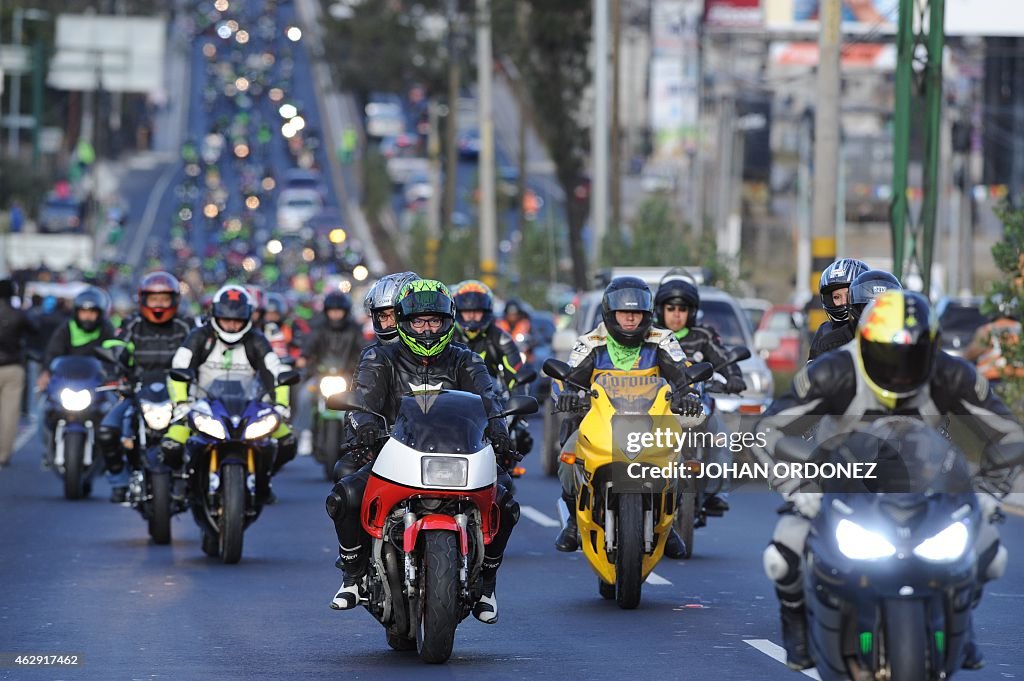 GUATEMALA-MOTORCYCLE CONVOY