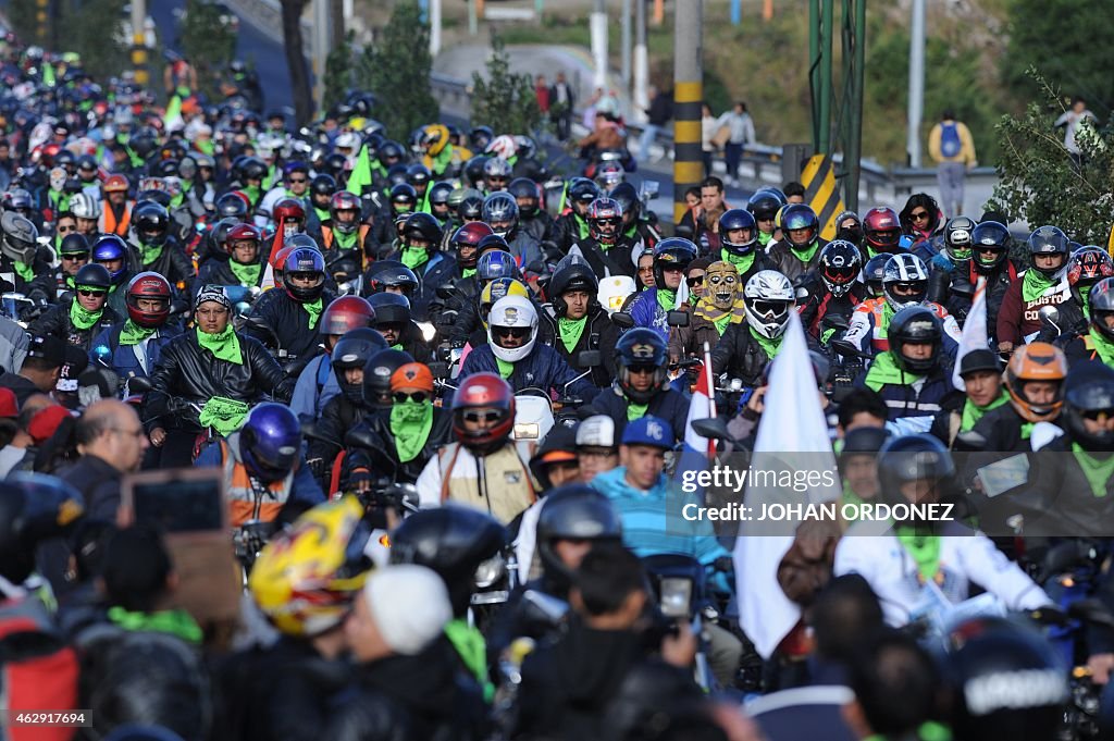 GUATEMALA-MOTORCYCLE CONVOY