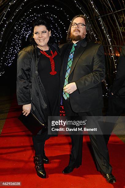 Jane Pollard and Iain Forsyth attend the EE British Academy Awards nominees party at Kensington Palace on February 7, 2015 in London, England.