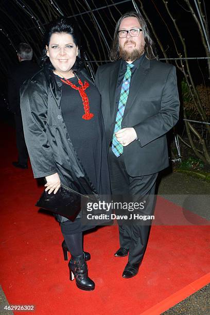 Jane Pollard and Iain Forsyth attend the EE British Academy Awards nominees party at Kensington Palace on February 7, 2015 in London, England.