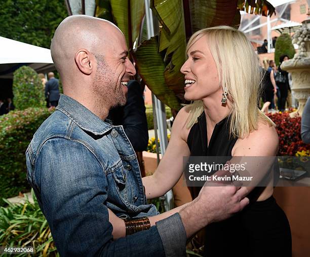 Chris Daughtry and Natasha Bedingfield attend the Roc Nation and Three Six Zero Pre-GRAMMY Brunch at Private Residence on February 7, 2015 in Beverly...