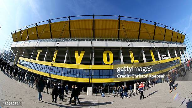 General view of the Tivoli Stadium prior to the Regionalliga West match between Alemannia Aachen and Rot-Weiss Essen at Tivoli Stadium on February 7,...