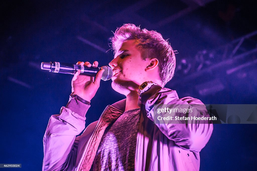 Singer Kayefi German rapper Kayef performs live on stage during a concert at C-Club ...