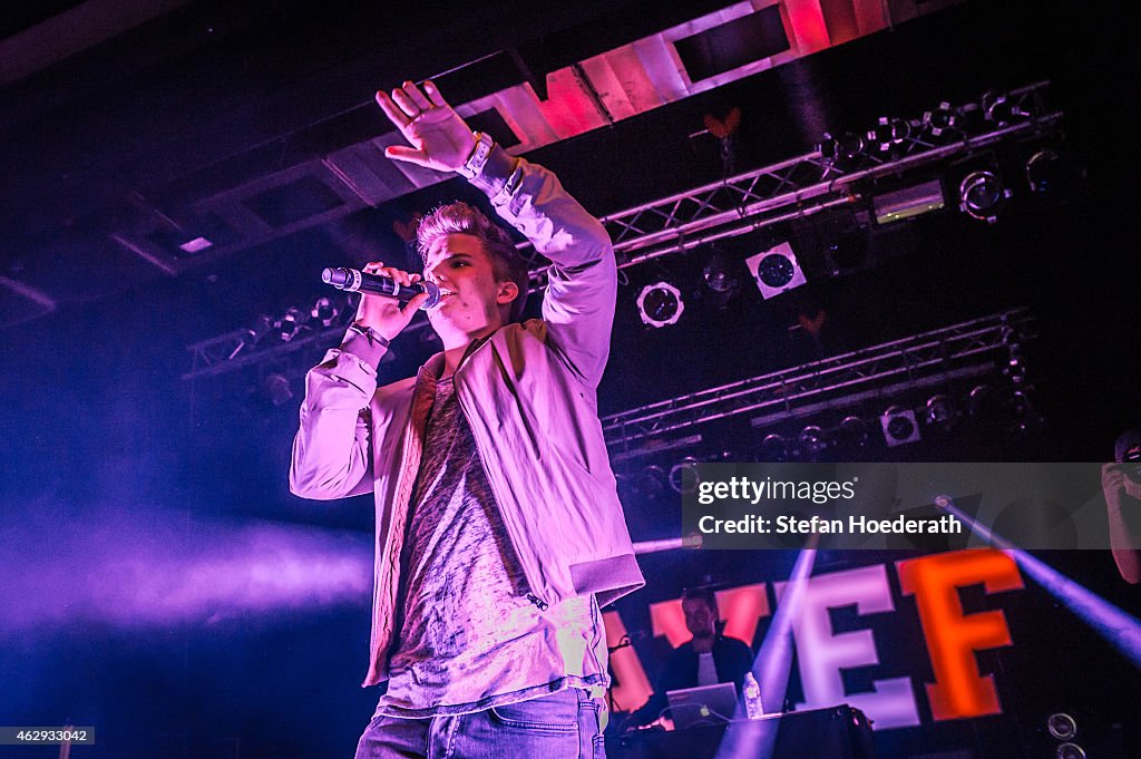 Singer Kayefi German rapper Kayef performs live on stage during a concert at C-Club ...