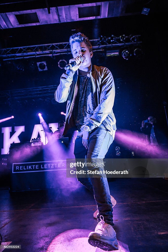 Singer Kayefi German rapper Kayef performs live on stage during a concert at C-Club ...