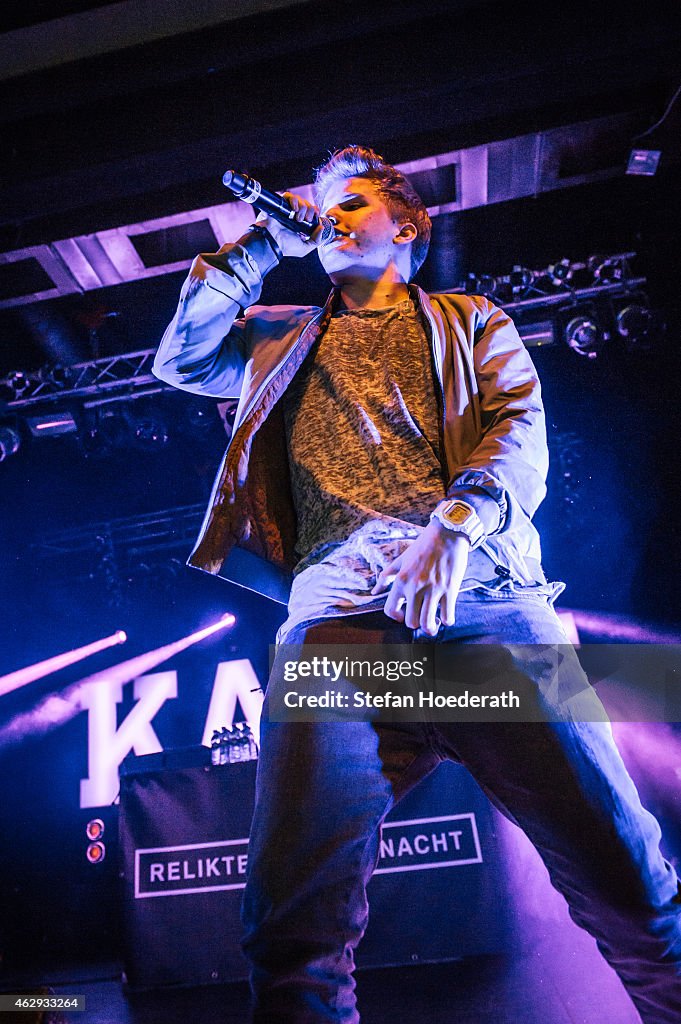 Singer Kayefi German rapper Kayef performs live on stage during a concert at C-Club ...