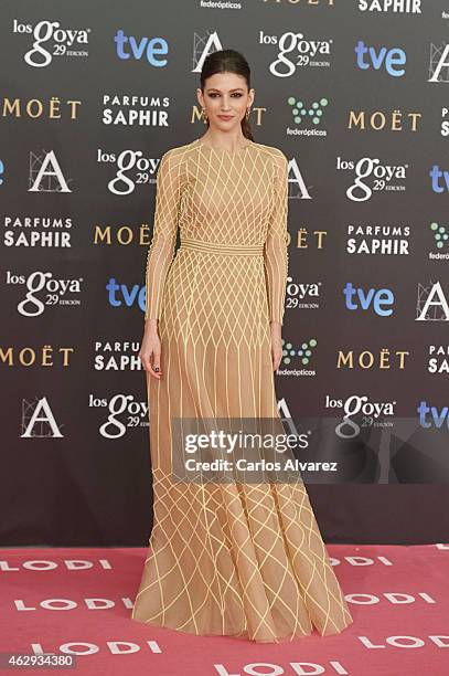 Ursula Corbero attends Goya Cinema Awards 2014 at Centro de Congresos Principe Felipe on February 7, 2015 in Madrid, Spain.