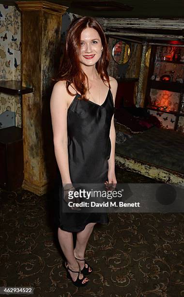 Bonnie Wright attends The Box 4th Birthday Party in partnership with Belvedere Vodka at The Box on February 7, 2015 in London, England.