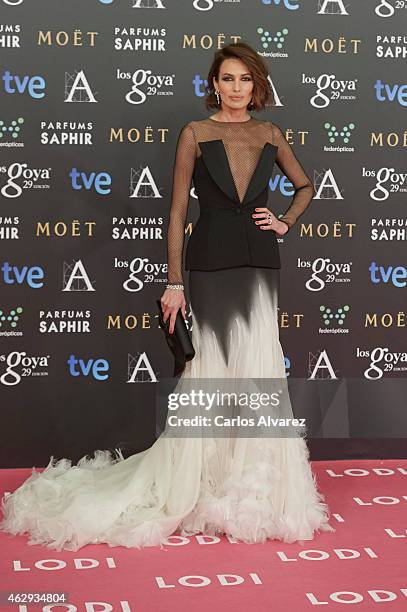 Nieves Alvarez attends Goya Cinema Awards 2014 at Centro de Congresos Principe Felipe on February 7, 2015 in Madrid, Spain.