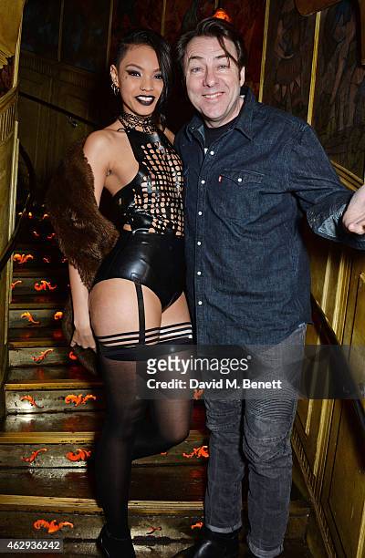 Jonathan Ross attends The Box 4th Birthday Party in partnership with Belvedere Vodka at The Box on February 7, 2015 in London, England.