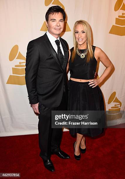 Eric Schiffer and Jennifer Mann attend The 57th Annual GRAMMY Awards - Special Merit Awards Ceremony on February 7, 2015 in Los Angeles, California.