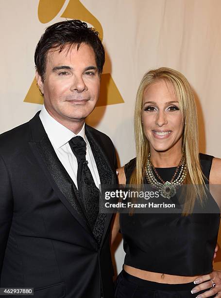 Eric Schiffer and Jennifer Mann attend The 57th Annual GRAMMY Awards - Special Merit Awards Ceremony on February 7, 2015 in Los Angeles, California.