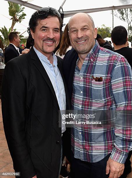 Big Machine Records Scott Borchetta and Barry Weiss attend Roc Nation and Three Six Zero Pre-GRAMMY Brunch 2015 at Private Residence on February 7,...