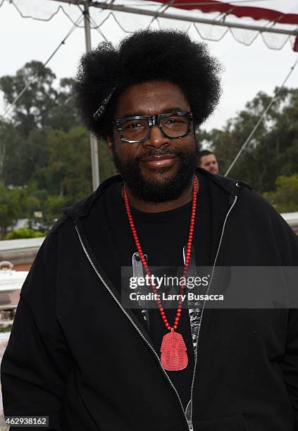Recording artist Questlove attends Roc Nation and Three Six Zero Pre-GRAMMY Brunch 2015 at Private Residence on February 7, 2015 in Beverly Hills,...