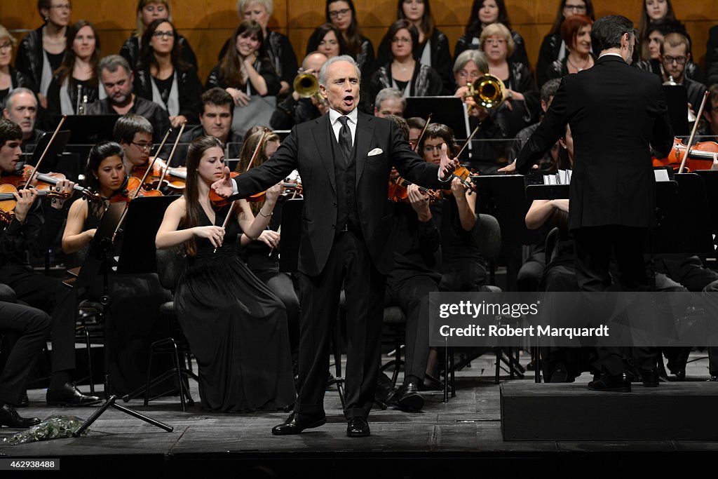 Josep Carreras Attends 'Capital de la Sardana 2014'