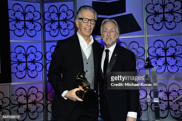 Honoree Richard Perry and President/CEO of The Recording Academy and GRAMMY Foundation President/CEO Neil Portnow attend The 57th Annual GRAMMY...