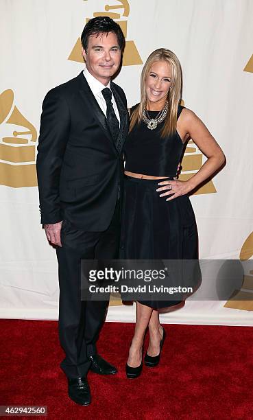 Eric Schiffer and Jennifer Mann attend the 57th GRAMMY Awards Special Merit Awards Ceremony at the Wilshire Ebell Theatre on February 7, 2015 in Los...