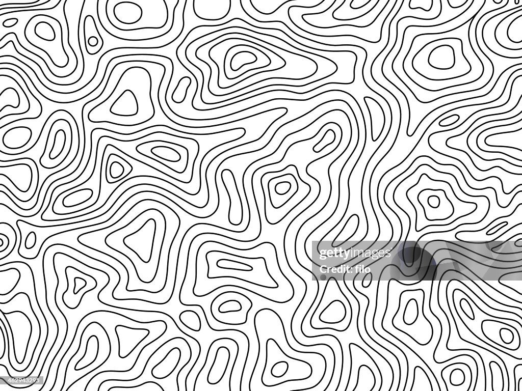 Topometric String Seamless Topographic Lines High-Res Vector Graphic - Getty Images