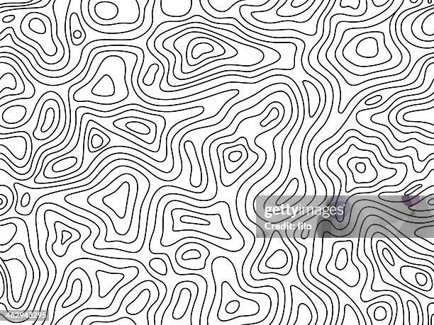 seamless topographic lines - seamless pattern stock illustrations