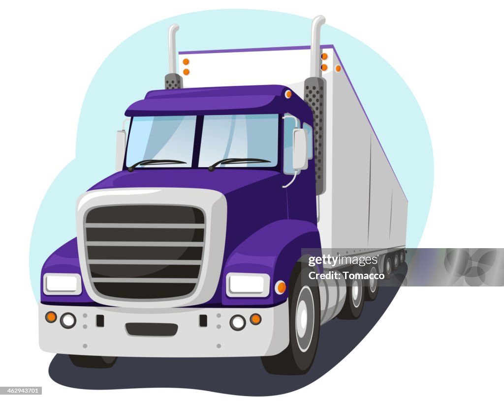Carga de camión susto de transporte de la industria