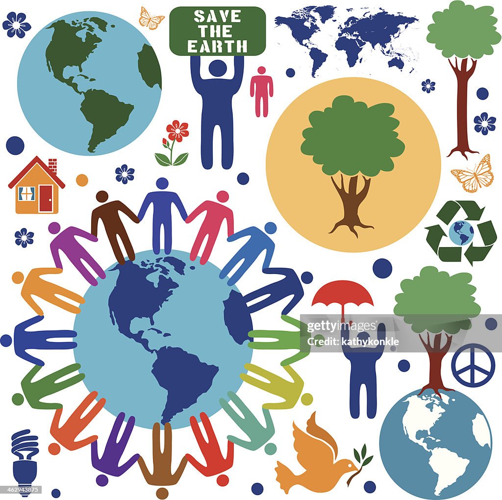 Environmental Design Element Environmental Conservation Design Elements High-Res Vector Graphic ...